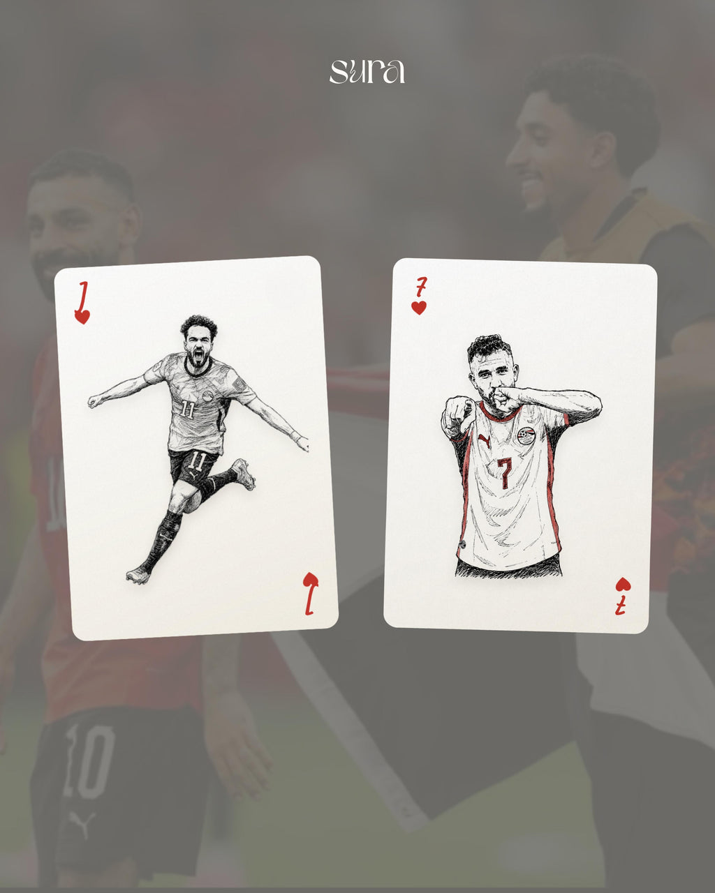 🇪🇬⚽️ The Pharaohs Deck - Sura Playing Cards